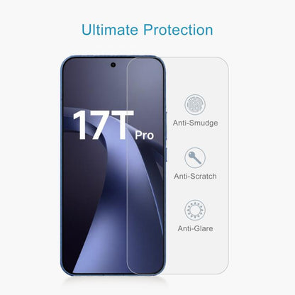 10pcs 0.26mm 9H 2.5D Tempered Glass Film, Not Support Fingerprint ID, For Xiaomi 17T Pro 5G, For Xiaomi 15