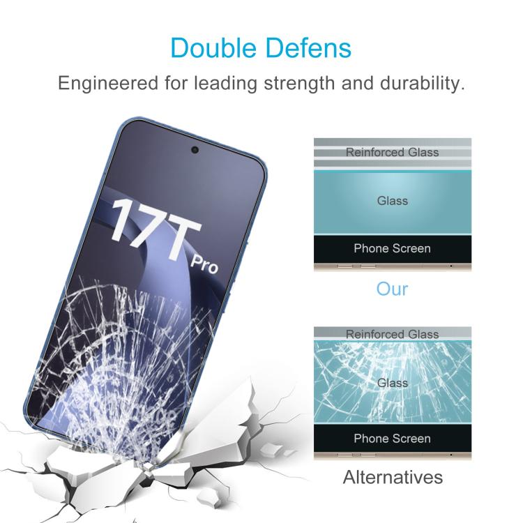 10pcs 0.26mm 9H 2.5D Tempered Glass Film, Not Support Fingerprint ID, For Xiaomi 17T Pro 5G, For Xiaomi 15