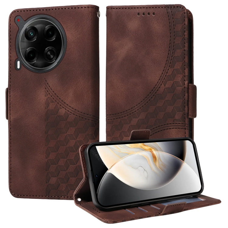 Embossed Rhombus Starry Leather Phone Case, For Tecno Camon 30S / Camon 30S Pro, For Tecno Spark 30 5G / Pova 6 Neo 5G, For Tecno Spark 30 Pro 4G, For Tecno Spark 30 4G, For Tecno Spark Go 1 / Pop 9 / Spark Go 2025, For Tecno Spark 30C                 ...