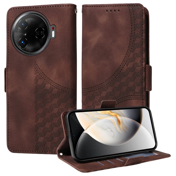 Embossed Rhombus Starry Leather Phone Case, For Tecno Camon 30S / Camon 30S Pro, For Tecno Spark 30 5G / Pova 6 Neo 5G, For Tecno Spark 30 Pro 4G, For Tecno Spark 30 4G, For Tecno Spark Go 1 / Pop 9 / Spark Go 2025, For Tecno Spark 30C                 ...