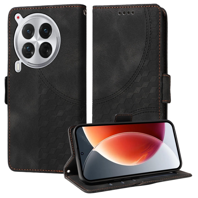Embossed Rhombus Starry Leather Phone Case, For Tecno Camon 30S / Camon 30S Pro, For Tecno Spark 30 5G / Pova 6 Neo 5G, For Tecno Spark 30 Pro 4G, For Tecno Spark 30 4G, For Tecno Spark Go 1 / Pop 9 / Spark Go 2025, For Tecno Spark 30C                 ...