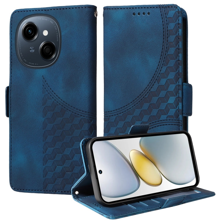 Embossed Rhombus Starry Leather Phone Case, For Tecno Camon 30S / Camon 30S Pro, For Tecno Spark 30 5G / Pova 6 Neo 5G, For Tecno Spark 30 Pro 4G, For Tecno Spark 30 4G, For Tecno Spark Go 1 / Pop 9 / Spark Go 2025, For Tecno Spark 30C                 ...