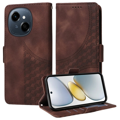 Embossed Rhombus Starry Leather Phone Case, For Tecno Camon 30S / Camon 30S Pro, For Tecno Spark 30 5G / Pova 6 Neo 5G, For Tecno Spark 30 Pro 4G, For Tecno Spark 30 4G, For Tecno Spark Go 1 / Pop 9 / Spark Go 2025, For Tecno Spark 30C                 ...