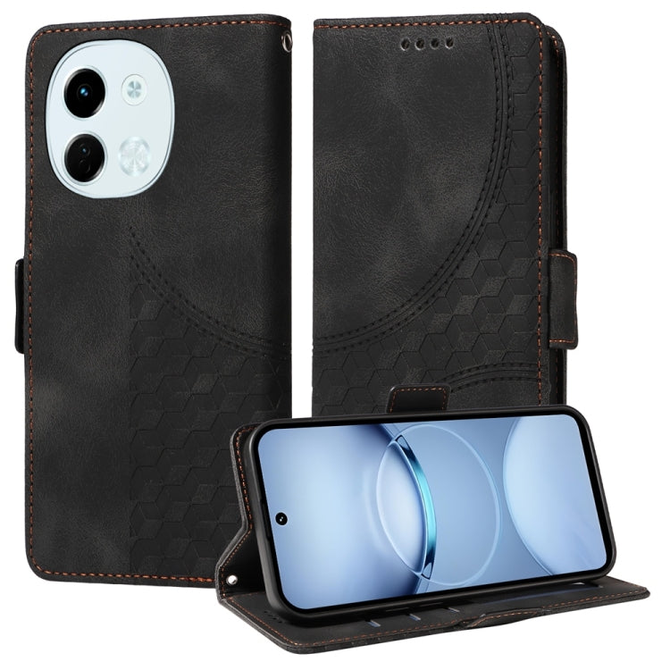 Embossed Rhombus Starry Leather Phone Case, For Tecno Camon 30S / Camon 30S Pro, For Tecno Spark 30 5G / Pova 6 Neo 5G, For Tecno Spark 30 Pro 4G, For Tecno Spark 30 4G, For Tecno Spark Go 1 / Pop 9 / Spark Go 2025, For Tecno Spark 30C                 ...