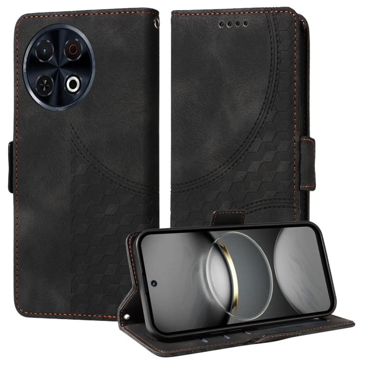 Embossed Rhombus Starry Leather Phone Case, For Tecno Camon 30S / Camon 30S Pro, For Tecno Spark 30 5G / Pova 6 Neo 5G, For Tecno Spark 30 Pro 4G, For Tecno Spark 30 4G, For Tecno Spark Go 1 / Pop 9 / Spark Go 2025, For Tecno Spark 30C                 ...