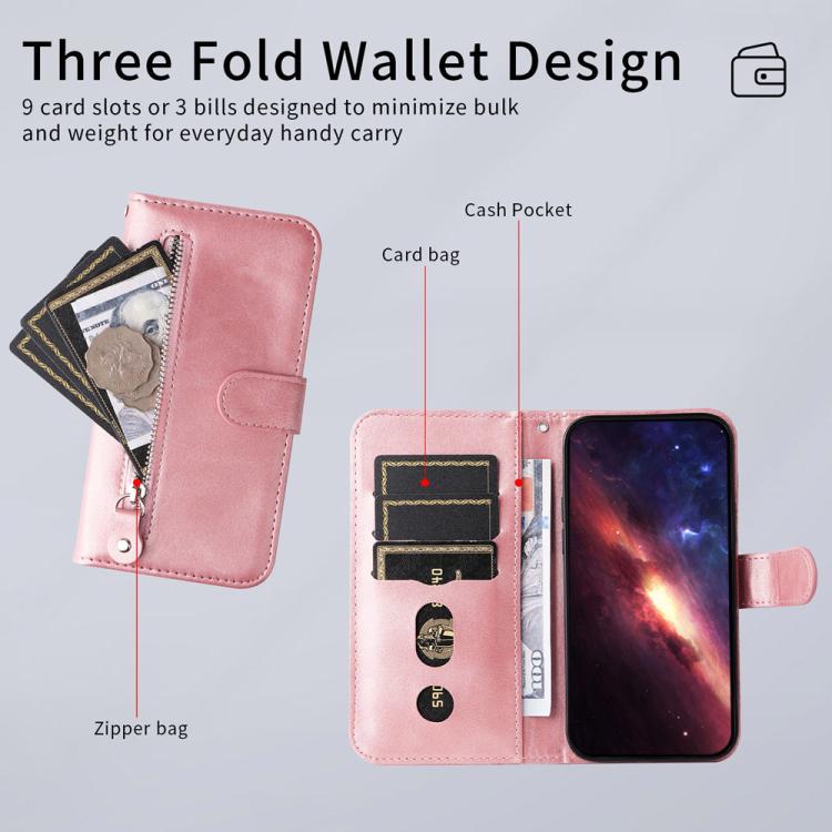 Fashion Calf Texture Zipper Leather Phone Case, For Tecno Spark 40 5G / Spark Go 5G 2025, For Tecno Spark 40C, For Tecno Pova 7 Pro 5G, For Tecno Pova 7 5G, For Tecno Spark 40 Pro+ 4G, For Tecno Spark 40 Pro 4G, For Tecno Spark 40 4G                   ...