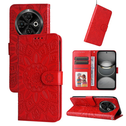 Embossed Sunflower Leather Phone Case, For Tecno Spark 40 5G / Spark Go 5G 2025, For Tecno Spark 40C, For Tecno Pova 7 Pro 5G, For Tecno Pova 7 5G, For Tecno Spark 40 Pro+ 4G, For Tecno Spark 40 Pro 4G, For Tecno Spark 40 4G, For Tecno Pova 7 Ultra 5G ...