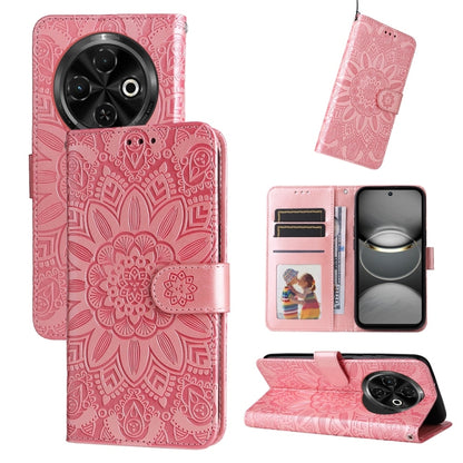 Embossed Sunflower Leather Phone Case, For Tecno Spark 40 5G / Spark Go 5G 2025, For Tecno Spark 40C, For Tecno Pova 7 Pro 5G, For Tecno Pova 7 5G, For Tecno Spark 40 Pro+ 4G, For Tecno Spark 40 Pro 4G, For Tecno Spark 40 4G, For Tecno Pova 7 Ultra 5G ...