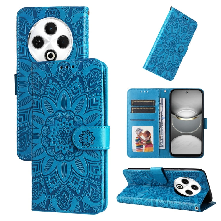 Embossed Sunflower Leather Phone Case, For Tecno Spark 40 5G / Spark Go 5G 2025, For Tecno Spark 40C, For Tecno Pova 7 Pro 5G, For Tecno Pova 7 5G, For Tecno Spark 40 Pro+ 4G, For Tecno Spark 40 Pro 4G, For Tecno Spark 40 4G, For Tecno Pova 7 Ultra 5G ...