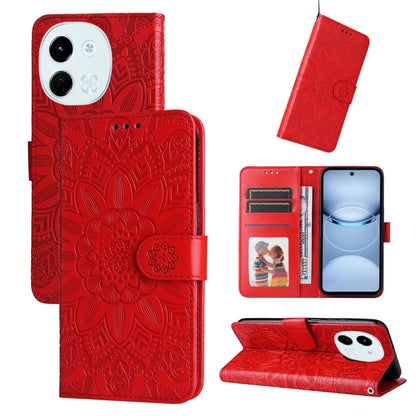 Embossed Sunflower Leather Phone Case, For Tecno Spark 40 5G / Spark Go 5G 2025, For Tecno Spark 40C, For Tecno Pova 7 Pro 5G, For Tecno Pova 7 5G, For Tecno Spark 40 Pro+ 4G, For Tecno Spark 40 Pro 4G, For Tecno Spark 40 4G, For Tecno Pova 7 Ultra 5G ...