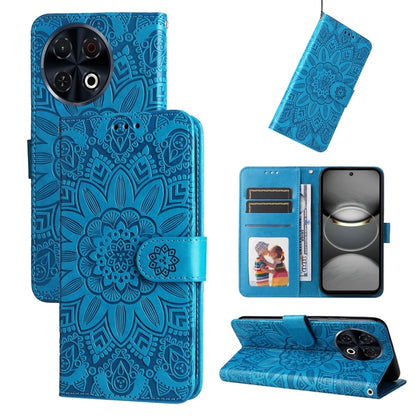 Embossed Sunflower Leather Phone Case, For Tecno Spark 40 5G / Spark Go 5G 2025, For Tecno Spark 40C, For Tecno Pova 7 Pro 5G, For Tecno Pova 7 5G, For Tecno Spark 40 Pro+ 4G, For Tecno Spark 40 Pro 4G, For Tecno Spark 40 4G, For Tecno Pova 7 Ultra 5G ...