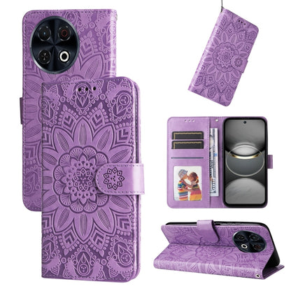 Embossed Sunflower Leather Phone Case, For Tecno Spark 40 5G / Spark Go 5G 2025, For Tecno Spark 40C, For Tecno Pova 7 Pro 5G, For Tecno Pova 7 5G, For Tecno Spark 40 Pro+ 4G, For Tecno Spark 40 Pro 4G, For Tecno Spark 40 4G, For Tecno Pova 7 Ultra 5G ...