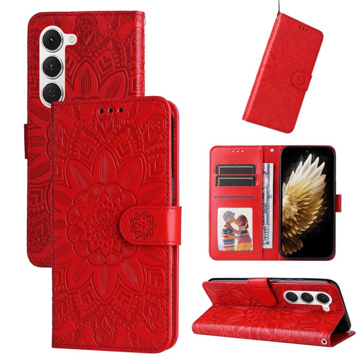 Embossed Sunflower Leather Phone Case, For Tecno Spark 40 5G / Spark Go 5G 2025, For Tecno Spark 40C, For Tecno Pova 7 Pro 5G, For Tecno Pova 7 5G, For Tecno Spark 40 Pro+ 4G, For Tecno Spark 40 Pro 4G, For Tecno Spark 40 4G, For Tecno Pova 7 Ultra 5G ...