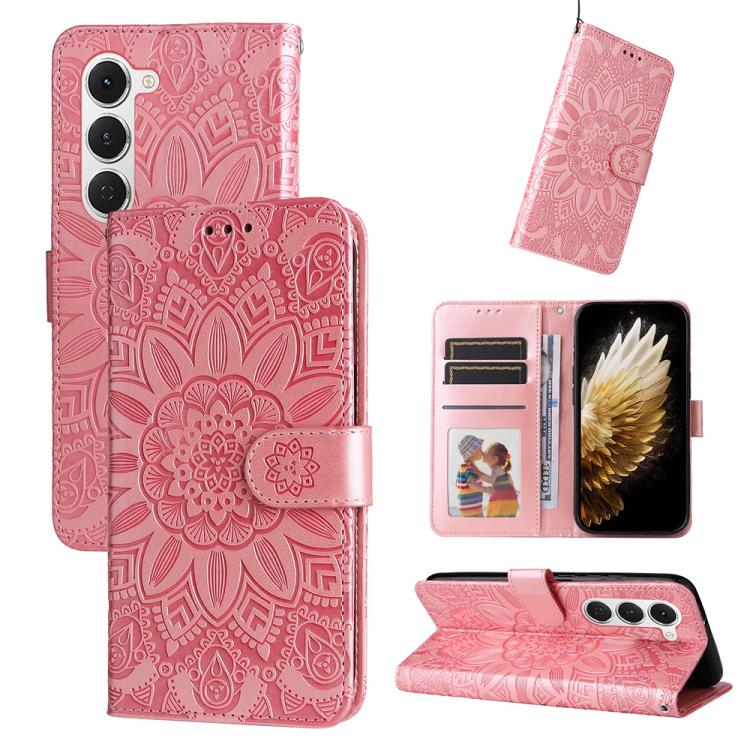 Embossed Sunflower Leather Phone Case, For Tecno Spark 40 5G / Spark Go 5G 2025, For Tecno Spark 40C, For Tecno Pova 7 Pro 5G, For Tecno Pova 7 5G, For Tecno Spark 40 Pro+ 4G, For Tecno Spark 40 Pro 4G, For Tecno Spark 40 4G, For Tecno Pova 7 Ultra 5G ...