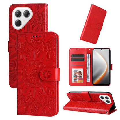 Embossed Sunflower Leather Phone Case, For Tecno Spark 40 5G / Spark Go 5G 2025, For Tecno Spark 40C, For Tecno Pova 7 Pro 5G, For Tecno Pova 7 5G, For Tecno Spark 40 Pro+ 4G, For Tecno Spark 40 Pro 4G, For Tecno Spark 40 4G, For Tecno Pova 7 Ultra 5G ...