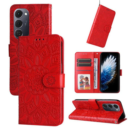 Embossed Sunflower Leather Phone Case, For Tecno Spark 40 5G / Spark Go 5G 2025, For Tecno Spark 40C, For Tecno Pova 7 Pro 5G, For Tecno Pova 7 5G, For Tecno Spark 40 Pro+ 4G, For Tecno Spark 40 Pro 4G, For Tecno Spark 40 4G, For Tecno Pova 7 Ultra 5G ...
