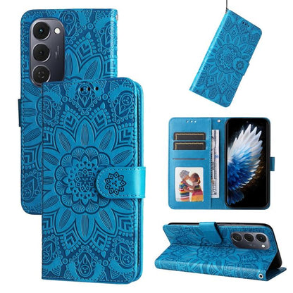 Embossed Sunflower Leather Phone Case, For Tecno Spark 40 5G / Spark Go 5G 2025, For Tecno Spark 40C, For Tecno Pova 7 Pro 5G, For Tecno Pova 7 5G, For Tecno Spark 40 Pro+ 4G, For Tecno Spark 40 Pro 4G, For Tecno Spark 40 4G, For Tecno Pova 7 Ultra 5G ...