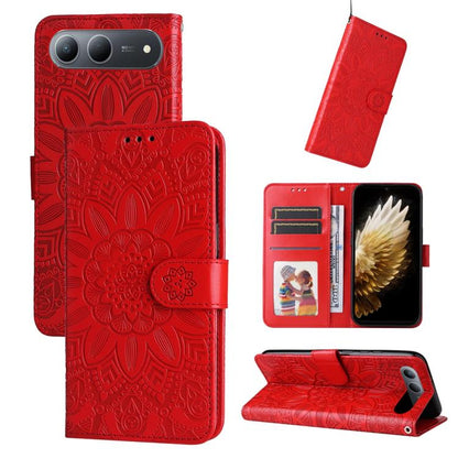 Embossed Sunflower Leather Phone Case, For Tecno Spark 40 5G / Spark Go 5G 2025, For Tecno Spark 40C, For Tecno Pova 7 Pro 5G, For Tecno Pova 7 5G, For Tecno Spark 40 Pro+ 4G, For Tecno Spark 40 Pro 4G, For Tecno Spark 40 4G, For Tecno Pova 7 Ultra 5G ...