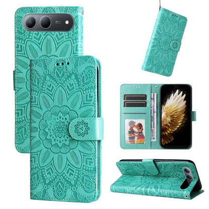 Embossed Sunflower Leather Phone Case, For Tecno Spark 40 5G / Spark Go 5G 2025, For Tecno Spark 40C, For Tecno Pova 7 Pro 5G, For Tecno Pova 7 5G, For Tecno Spark 40 Pro+ 4G, For Tecno Spark 40 Pro 4G, For Tecno Spark 40 4G, For Tecno Pova 7 Ultra 5G ...