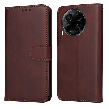 Classic Calf Texture Flip Leather Phone Case, For Tecno Spark 40 5G / Spark Go 5G 2025, For Tecno Spark 40C, For Tecno Pova 7 Pro 5G, For Tecno Pova 7 5G, For Tecno Spark 40 Pro+ 4G, For Tecno Spark 40 Pro  4G, For Tecno Spark 40 4G                    ...
