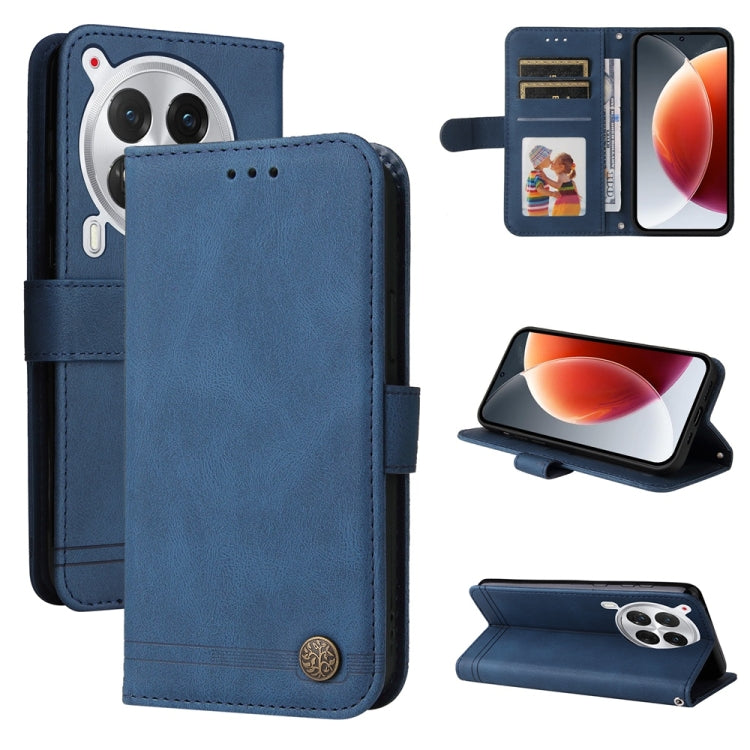 Skin Feel Life Tree Metal Button Leather Phone Case, For Tecno Spark 40 5G / Spark Go 5G 2025, For Tecno Spark 40C, For Tecno Pova 7 Pro 5G, For Tecno Pova 7 5G, For Tecno Spark 40 Pro+ 4G, For Tecno Spark 40 Pro  4G, For Tecno Spark 40 4G             ...