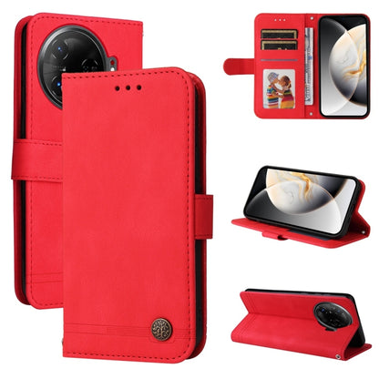 Skin Feel Life Tree Metal Button Leather Phone Case, For Tecno Spark 40 5G / Spark Go 5G 2025, For Tecno Spark 40C, For Tecno Pova 7 Pro 5G, For Tecno Pova 7 5G, For Tecno Spark 40 Pro+ 4G, For Tecno Spark 40 Pro  4G, For Tecno Spark 40 4G             ...