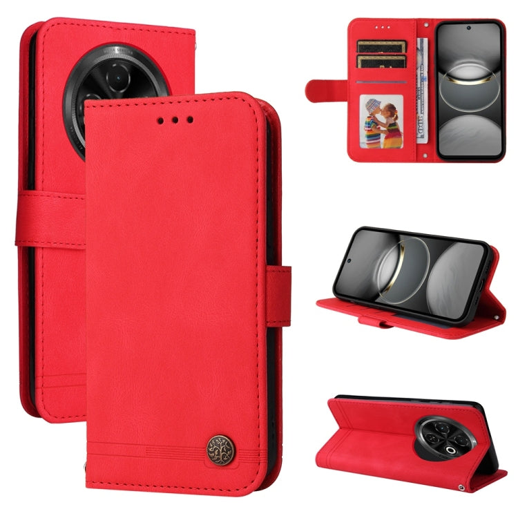 Skin Feel Life Tree Metal Button Leather Phone Case, For Tecno Spark 40 5G / Spark Go 5G 2025, For Tecno Spark 40C, For Tecno Pova 7 Pro 5G, For Tecno Pova 7 5G, For Tecno Spark 40 Pro+ 4G, For Tecno Spark 40 Pro  4G, For Tecno Spark 40 4G             ...
