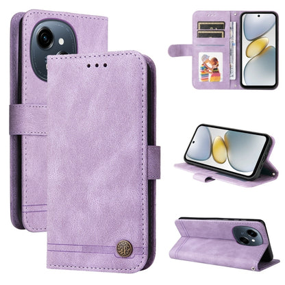 Skin Feel Life Tree Metal Button Leather Phone Case, For Tecno Spark 40 5G / Spark Go 5G 2025, For Tecno Spark 40C, For Tecno Pova 7 Pro 5G, For Tecno Pova 7 5G, For Tecno Spark 40 Pro+ 4G, For Tecno Spark 40 Pro  4G, For Tecno Spark 40 4G             ...