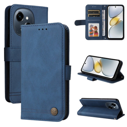 Skin Feel Life Tree Metal Button Leather Phone Case, For Tecno Spark 40 5G / Spark Go 5G 2025, For Tecno Spark 40C, For Tecno Pova 7 Pro 5G, For Tecno Pova 7 5G, For Tecno Spark 40 Pro+ 4G, For Tecno Spark 40 Pro  4G, For Tecno Spark 40 4G             ...