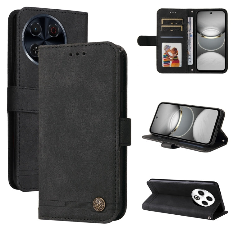 Skin Feel Life Tree Metal Button Leather Phone Case, For Tecno Spark 40 5G / Spark Go 5G 2025, For Tecno Spark 40C, For Tecno Pova 7 Pro 5G, For Tecno Pova 7 5G, For Tecno Spark 40 Pro+ 4G, For Tecno Spark 40 Pro  4G, For Tecno Spark 40 4G             ...