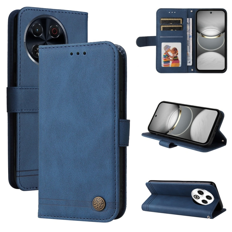 Skin Feel Life Tree Metal Button Leather Phone Case, For Tecno Spark 40 5G / Spark Go 5G 2025, For Tecno Spark 40C, For Tecno Pova 7 Pro 5G, For Tecno Pova 7 5G, For Tecno Spark 40 Pro+ 4G, For Tecno Spark 40 Pro  4G, For Tecno Spark 40 4G             ...