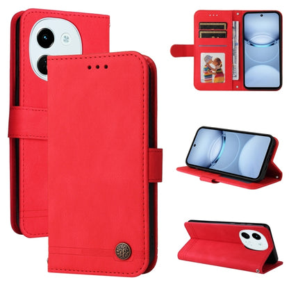 Skin Feel Life Tree Metal Button Leather Phone Case, For Tecno Spark 40 5G / Spark Go 5G 2025, For Tecno Spark 40C, For Tecno Pova 7 Pro 5G, For Tecno Pova 7 5G, For Tecno Spark 40 Pro+ 4G, For Tecno Spark 40 Pro  4G, For Tecno Spark 40 4G             ...