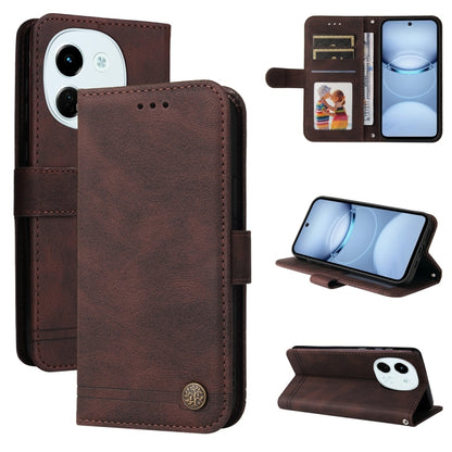 Skin Feel Life Tree Metal Button Leather Phone Case, For Tecno Spark 40 5G / Spark Go 5G 2025, For Tecno Spark 40C, For Tecno Pova 7 Pro 5G, For Tecno Pova 7 5G, For Tecno Spark 40 Pro+ 4G, For Tecno Spark 40 Pro  4G, For Tecno Spark 40 4G             ...