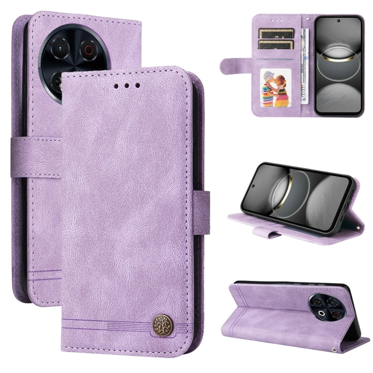 Skin Feel Life Tree Metal Button Leather Phone Case, For Tecno Spark 40 5G / Spark Go 5G 2025, For Tecno Spark 40C, For Tecno Pova 7 Pro 5G, For Tecno Pova 7 5G, For Tecno Spark 40 Pro+ 4G, For Tecno Spark 40 Pro  4G, For Tecno Spark 40 4G             ...