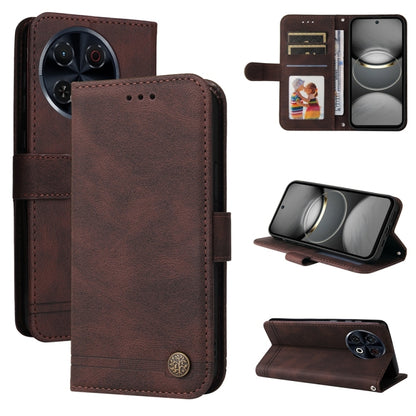 Skin Feel Life Tree Metal Button Leather Phone Case, For Tecno Spark 40 5G / Spark Go 5G 2025, For Tecno Spark 40C, For Tecno Pova 7 Pro 5G, For Tecno Pova 7 5G, For Tecno Spark 40 Pro+ 4G, For Tecno Spark 40 Pro  4G, For Tecno Spark 40 4G             ...