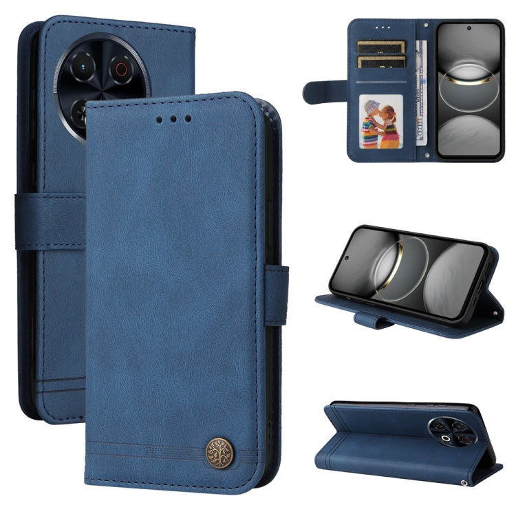 Skin Feel Life Tree Metal Button Leather Phone Case, For Tecno Spark 40 5G / Spark Go 5G 2025, For Tecno Spark 40C, For Tecno Pova 7 Pro 5G, For Tecno Pova 7 5G, For Tecno Spark 40 Pro+ 4G, For Tecno Spark 40 Pro  4G, For Tecno Spark 40 4G             ...
