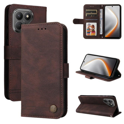 Skin Feel Life Tree Metal Button Leather Phone Case, For Tecno Spark 40 5G / Spark Go 5G 2025, For Tecno Spark 40C, For Tecno Pova 7 Pro 5G, For Tecno Pova 7 5G, For Tecno Spark 40 Pro+ 4G, For Tecno Spark 40 Pro  4G, For Tecno Spark 40 4G             ...