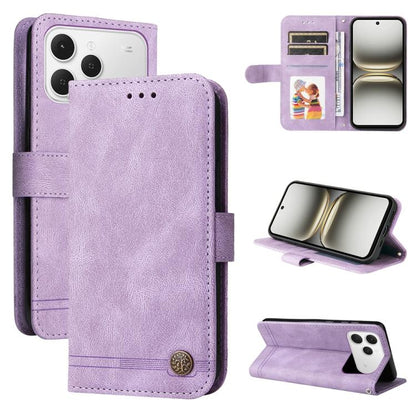 Skin Feel Life Tree Metal Button Leather Phone Case, For Tecno Spark 40 5G / Spark Go 5G 2025, For Tecno Spark 40C, For Tecno Pova 7 Pro 5G, For Tecno Pova 7 5G, For Tecno Spark 40 Pro+ 4G, For Tecno Spark 40 Pro  4G, For Tecno Spark 40 4G             ...