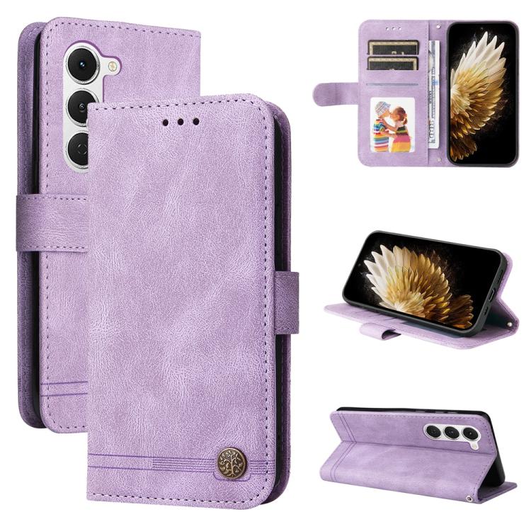 Skin Feel Life Tree Metal Button Leather Phone Case, For Tecno Spark 40 5G / Spark Go 5G 2025, For Tecno Spark 40C, For Tecno Pova 7 Pro 5G, For Tecno Pova 7 5G, For Tecno Spark 40 Pro+ 4G, For Tecno Spark 40 Pro  4G, For Tecno Spark 40 4G             ...