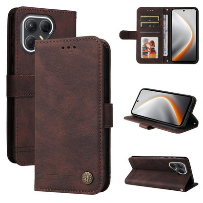 Skin Feel Life Tree Metal Button Leather Phone Case, For Tecno Spark 40 5G / Spark Go 5G 2025, For Tecno Spark 40C, For Tecno Pova 7 Pro 5G, For Tecno Pova 7 5G, For Tecno Spark 40 Pro+ 4G, For Tecno Spark 40 Pro  4G, For Tecno Spark 40 4G             ...