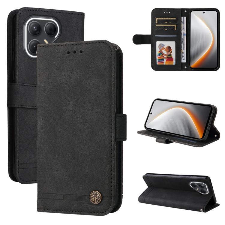 Skin Feel Life Tree Metal Button Leather Phone Case, For Tecno Spark 40 5G / Spark Go 5G 2025, For Tecno Spark 40C, For Tecno Pova 7 Pro 5G, For Tecno Pova 7 5G, For Tecno Spark 40 Pro+ 4G, For Tecno Spark 40 Pro  4G, For Tecno Spark 40 4G             ...