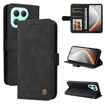 Skin Feel Life Tree Metal Button Leather Phone Case, For Tecno Spark 40 5G / Spark Go 5G 2025, For Tecno Spark 40C, For Tecno Pova 7 Pro 5G, For Tecno Pova 7 5G, For Tecno Spark 40 Pro+ 4G, For Tecno Spark 40 Pro  4G, For Tecno Spark 40 4G             ...