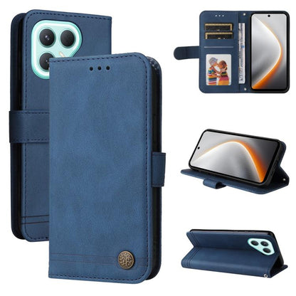 Skin Feel Life Tree Metal Button Leather Phone Case, For Tecno Spark 40 5G / Spark Go 5G 2025, For Tecno Spark 40C, For Tecno Pova 7 Pro 5G, For Tecno Pova 7 5G, For Tecno Spark 40 Pro+ 4G, For Tecno Spark 40 Pro  4G, For Tecno Spark 40 4G             ...