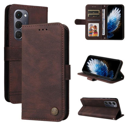 Skin Feel Life Tree Metal Button Leather Phone Case, For Tecno Spark 40 5G / Spark Go 5G 2025, For Tecno Spark 40C, For Tecno Pova 7 Pro 5G, For Tecno Pova 7 5G, For Tecno Spark 40 Pro+ 4G, For Tecno Spark 40 Pro  4G, For Tecno Spark 40 4G             ...