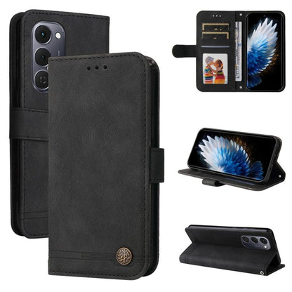 Skin Feel Life Tree Metal Button Leather Phone Case, For Tecno Spark 40 5G / Spark Go 5G 2025, For Tecno Spark 40C, For Tecno Pova 7 Pro 5G, For Tecno Pova 7 5G, For Tecno Spark 40 Pro+ 4G, For Tecno Spark 40 Pro  4G, For Tecno Spark 40 4G             ...