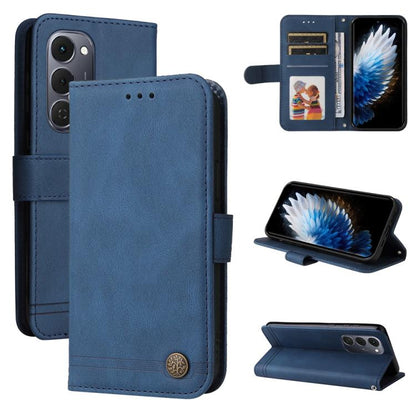 Skin Feel Life Tree Metal Button Leather Phone Case, For Tecno Spark 40 5G / Spark Go 5G 2025, For Tecno Spark 40C, For Tecno Pova 7 Pro 5G, For Tecno Pova 7 5G, For Tecno Spark 40 Pro+ 4G, For Tecno Spark 40 Pro  4G, For Tecno Spark 40 4G             ...