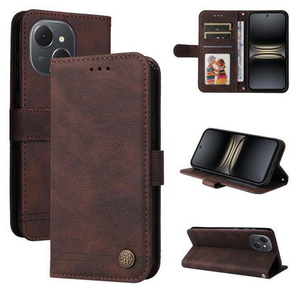 Skin Feel Life Tree Metal Button Leather Phone Case, For Tecno Spark 40 5G / Spark Go 5G 2025, For Tecno Spark 40C, For Tecno Pova 7 Pro 5G, For Tecno Pova 7 5G, For Tecno Spark 40 Pro+ 4G, For Tecno Spark 40 Pro  4G, For Tecno Spark 40 4G             ...