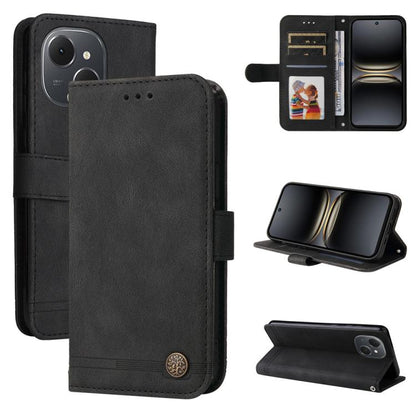 Skin Feel Life Tree Metal Button Leather Phone Case, For Tecno Spark 40 5G / Spark Go 5G 2025, For Tecno Spark 40C, For Tecno Pova 7 Pro 5G, For Tecno Pova 7 5G, For Tecno Spark 40 Pro+ 4G, For Tecno Spark 40 Pro  4G, For Tecno Spark 40 4G             ...