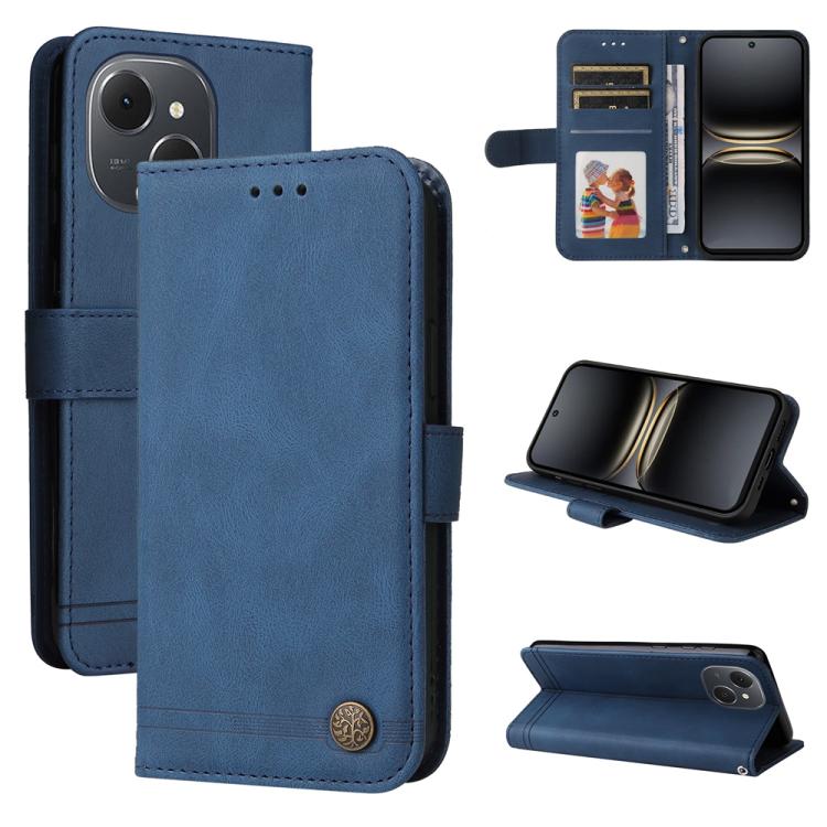 Skin Feel Life Tree Metal Button Leather Phone Case, For Tecno Spark 40 5G / Spark Go 5G 2025, For Tecno Spark 40C, For Tecno Pova 7 Pro 5G, For Tecno Pova 7 5G, For Tecno Spark 40 Pro+ 4G, For Tecno Spark 40 Pro  4G, For Tecno Spark 40 4G             ...