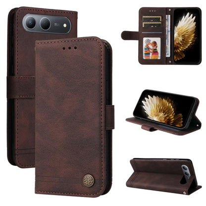 Skin Feel Life Tree Metal Button Leather Phone Case, For Tecno Spark 40 5G / Spark Go 5G 2025, For Tecno Spark 40C, For Tecno Pova 7 Pro 5G, For Tecno Pova 7 5G, For Tecno Spark 40 Pro+ 4G, For Tecno Spark 40 Pro  4G, For Tecno Spark 40 4G             ...